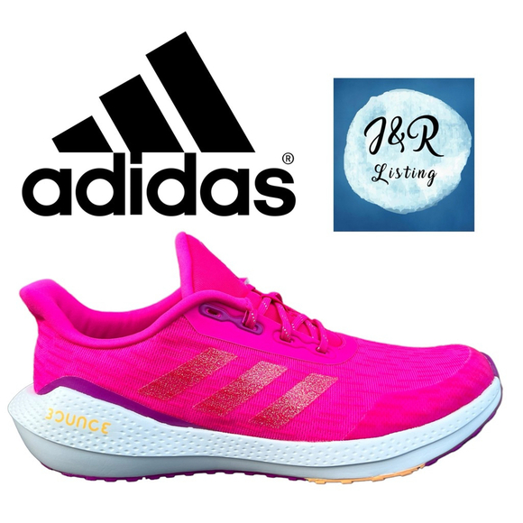 adidas EQ21 Run Pink | Size 6 Youth = Women’s 7.5 | Model GY2736 | Running Shoes - Picture 1 of 9